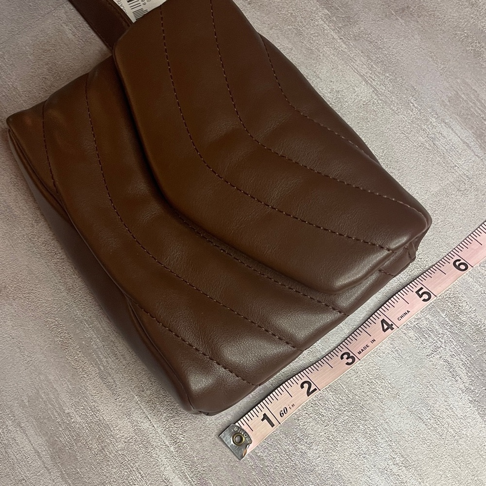 The Drop- Brown Quilted Crossbody/Belt Bag - Picture 11 of 11